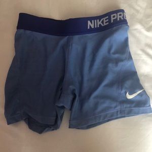 Light blue Nike shorts